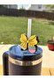Pen Bowknot Straw Ornament Charm Decorative Straw Accessory Drink Ornament - 2