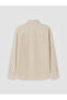 Özmarka New Season Beige Striped Men's Shirt - 7