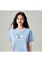 Women's Chiikawa Subdued Blue Boyfriend Fit Graphic Tee - 7