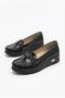 35420 Comfortable Flexible Stone V Buckle Detailed Thick Sole Women's Ballerinas - 7