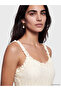 White U-Neck Lace Dress - 3