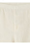 Lcw Vision Ecru Elastic Waist Spanish Flare Women's Trousers - 6