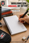 Licensed Spiral Notebook A6 Lined Thick Cover Medium Size 60 Pages Single Piece - 6