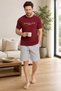 Men's Two-Piece Set 100% Cotton, Summer, Gym, Athlete, Football, Fitness, Jogging, Home Wear Anti-Sweat - 4
