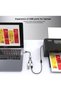 موزع USB من MOSWAG، محول USB على شكل Y، كابل تمديد USB 2.0 مزدوج للشحن/نقل البيانات - 3