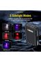 S12 Plus Mini LED Flashlights USB Rechargeable Small Keychain Flashlight with 11 Modes of Main & Sid - 4
