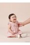 Floral Patterned Ruffled Baby Girl Muslin Dress (S6)