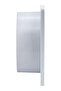 Square Floor Drain Cover, White PVC Plastic, Modern Design Bathroom Shower Grate (8x8 cm) - 3
