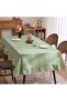 1. Rectangular checkered tablecloth – Waterproof cotton and linen checkered tablecloth, outdoor checkered tablecloth; picnics, ca... - 2