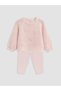 Flower Embroidered Baby Girl Knitwear Set (W6)