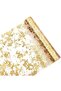 Gold table runner rolls (2 rolls) - 5.5m sequined glitter fabric, suitable for wedding and party decorations. - 5