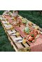 Bohemian style gauze table runner, mesh decoration, kitchen dining tables, indoor use, holidays, weddings, parties, birthdays, ,... - 2