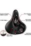 Comfort foam double shock-absorbing bike seat. - 3