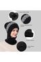 طقم قبعة وشاح شتوي - 5