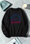 Unisex Cute Marshmallows Printed Crew Neck Sweatshirt