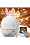 Creative 4-in-1 Night Light Projector for Kids Starry Sky Scene with Remote Control Rotatable Design