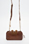 Women's Crossbody Bag Suede Taba Sly465 - 2