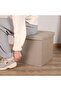 Ottoman Storage Stool,Foldable Storage Ottoman Box,Padded Seat for Dorm Living Room,Versatile - 6