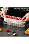 Refrigerator Organizer with Lids, Stackable Fruit Storage Containers, Vegetable Strainers Box - 7