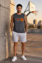 Men's Regular Cut 100% Cotton Crew Neck Sleeveless Elastic Pocket Pajama Set Anti-Sweat - 3