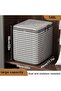 Foldable Storage Organizer Bag, Large Capacity Folding Clothes Storage Containers with Zipper and Ha - 2