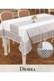Diorra Model Cream-Gold Linen Self-Runner 160X260 cm Dining Tablecloth - 4