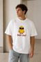 White T-Shirt Cotton Duck You Angry Duck Oversize - 2