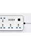 WELL Power Strip Extension Cord With Surge Protection,Electrical Connection Which Has 6 Universal So