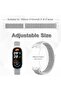حزام نايلون لـ Xiaomi Mi Band10/9/8، حزام رياضي ناعم قابل للتعديل وقابل للتنفس، بديل لحزام المعصم. - 4