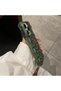 Compatible with iPhone 14 Pro Max - Matcha, Emerald Color Braided Transparent Non-Yellowing, Soft Durable Protective Case - 6