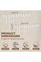 Multifunctional Sliding Rail Hook Rack for Kitchen Utensils - 10 Hooks Wall-Mounted Space Saving Org - 2