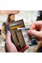 محفظة رفيعة للرجال، حامل بطاقات جلدي مزود بخاصية حجب RFID مع إغلاق مغناطيسي، تتسع لـ 12 بطاقة، ومقصورة للأوراق النقدية - 4