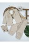 Teddy Bear Printed, Buttoned Front, Socks, Badge, Pocket Detail, Gabardine Lycra 4-Piece Baby Boy/Child Set