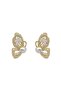 Zircon Stone Embellished Pearl Butterfly Design Earrings - Stylish Women's Accessory - 4