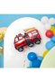 Police & Fire Truck Balloon Set 9 Years Old - 15 Piece Police & Fire Truck Birthday Set - 5