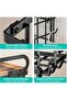 منظم رف التوابل، سلة تخزين الفواكه والخضروات، سلة تخزين معدنية مع غطاء خشبي - 4