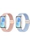 Compatible with Huawei Band 11 Pro/11 2 Pack Soft Breathable Elastic Nylon Strap, Adjustable Sport W