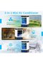 2026 Portable Air Conditioner - Mini Air Cooler and Humidifier, 4 Fan Speeds, Ice Maker, 900ml Water Tank, 2 Mist Settings and LED Light - A Portable - 3