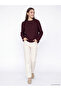 Hair Braid Patterned Women's Knitwear Sweater - 2