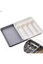 Kitchen Drawer Organizer, Expandable Silverware Tray for Utensil Storage, Adjustable Cutlery