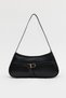 Buckle Detailed Minimalist Trend Model Zippered Women's Shoulder and Baguette Bag - 2