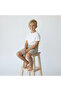 Boy's Linen Shorts Light Brown Classic Cut Summer Shorts - 4