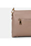 Women's Beige Suede Textured Crossbody and Shoulder Bag - 5
