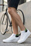 2-Piece Black/Pistachio Green Unisex Seamless Flexible Lightweight Anatomical Booties Cycling Socks - Premium - 6