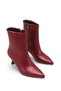 Alya Serena Women's Pointed Toe Heeled Boots 0012501 Burgundy Skin - 3