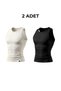 2-Pack Men's Slim Fit Ribbed Sports Undershirts