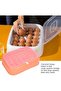 24 Eggs Containers ABS Egg Tray Storage Box 24 Cell Egg Holder with Clamshell Design Transparent Vie - 4