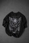 Erkek Siyah İnstinct Patch Nakışlı Oversize Tshirt - 4