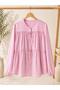 Women's Ruffle Detailed Buttoned Long Sleeve Shirt
