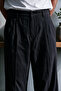 Vento Men's Premium Single Pile Detailed Linen Baggy Trousers - 5